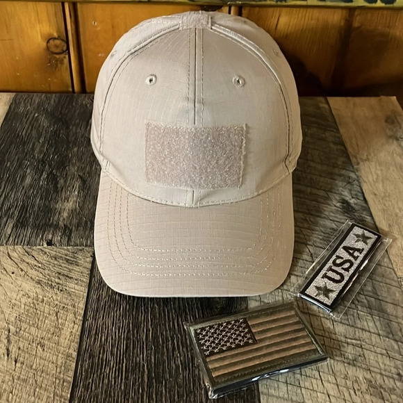 Rip stop tactical hat with hook and loop patches - Picture 6 of 6